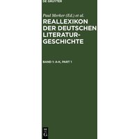 Reallexikon der deutschen Literaturgeschichte von De Gruyter