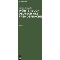 Wörterbuch Deutsch als Fremdsprache von De Gruyter