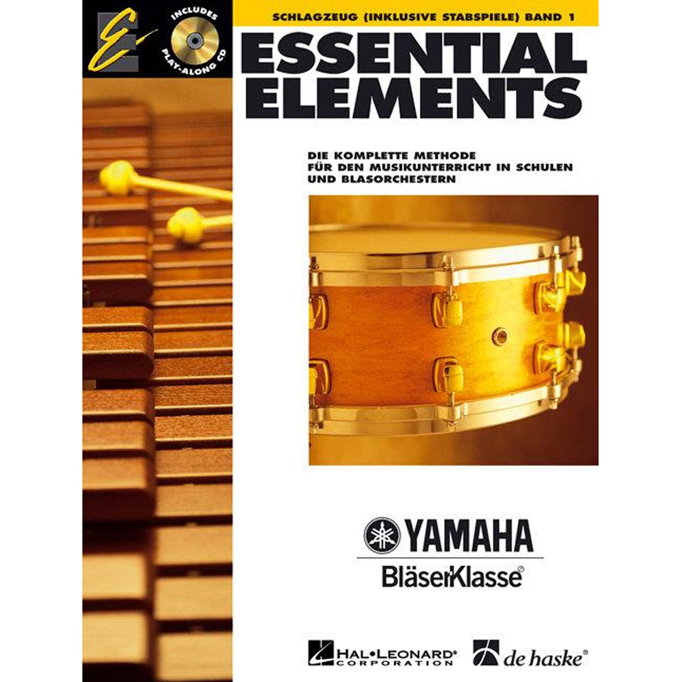 De Haske Essential Elements Band 1 - für Schlagzeug (inklusive von De Haske