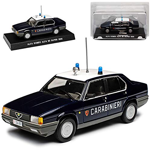 DeAgostini Alfa Romeo 90 Super Carabinieri Blau 1984-1987 1/43 Modell Auto von DeAgostini