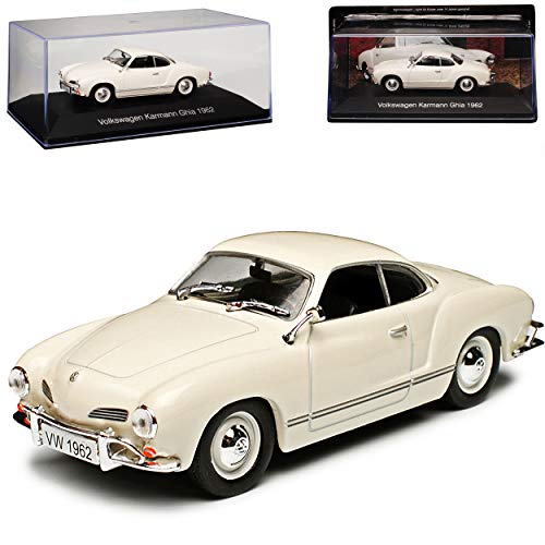 DeAgostini Volkwagen Karmann GHIA Coupe Beige Weiss 1955-1974 Nr 04 1/43 Modell Auto mit individiuellem Wunschkennzeichen DeAgostini Volkwagen Karmann GHIA Coupe Beige Weiss 1955-1974 Nr 04 1/43 Modell Auto mit individiuellem Wunschkennzeichen von DeAgostini
