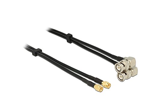 DELOCK HF SMA Stecker > BNC Stecker 90G Twinkabel RG-58 5 m DELOCK HF SMA Stecker > BNC Stecker 90G Twinkabel RG-58 5 m von DeLOCK