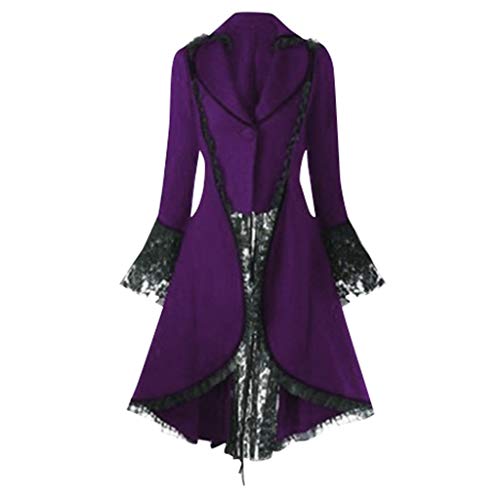 DeaAmyGline Steampunk Damen Jacke - Gothic Frack Damen Mantel Punk Gehrock Mittelalter Viktorianische Spitze Mäntel Vintage Smoking Klied für Frauen Halloween Kostüm Karneval Party Cosplay Kleidung DeaAmyGline Steampunk Damen Jacke - Gothic Frack Damen Mantel Punk Gehrock Mittelalter Viktorianische Spitze Mäntel Vintage Smoking Klied für Frauen Halloween Kostüm Karneval Party Cosplay Kleidung von DeaAmyGline