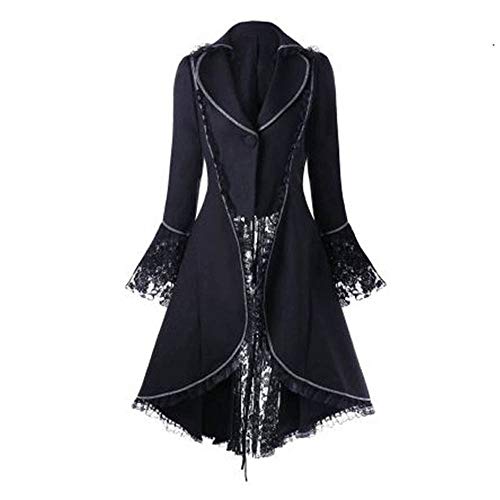 DeaAmyGline Steampunk Damen Jacke - Gothic Frack Damen Mantel Punk Gehrock Mittelalter Viktorianische Spitze Mäntel Vintage Smoking Klied für Frauen Halloween Kostüm Karneval Party Cosplay Kleidung DeaAmyGline Steampunk Damen Jacke - Gothic Frack Damen Mantel Punk Gehrock Mittelalter Viktorianische Spitze Mäntel Vintage Smoking Klied für Frauen Halloween Kostüm Karneval Party Cosplay Kleidung von DeaAmyGline