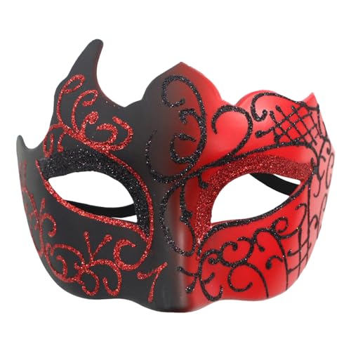 DeaAmyGline Venezianische Maske Herren Damen, Maskenball Masken Kostüm für Karneval Party Maskerade Mottoparty Cosplay Fasching Verkleidung Halbes Gesicht Karnevalsmaske von DeaAmyGline