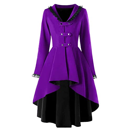 Steampunk Damen Jacke - Gothic Frack Damen Mantel Punk Gehrock Mittelalter Viktorianische Mäntel Renaissance Palast Vintage Smoking Klied für Frauen Halloween Kostüm Karneval Party Kleidung Steampunk Damen Jacke - Gothic Frack Damen Mantel Punk Gehrock Mittelalter Viktorianische Mäntel Renaissance Palast Vintage Smoking Klied für Frauen Halloween Kostüm Karneval Party Kleidung von DeaAmyGline