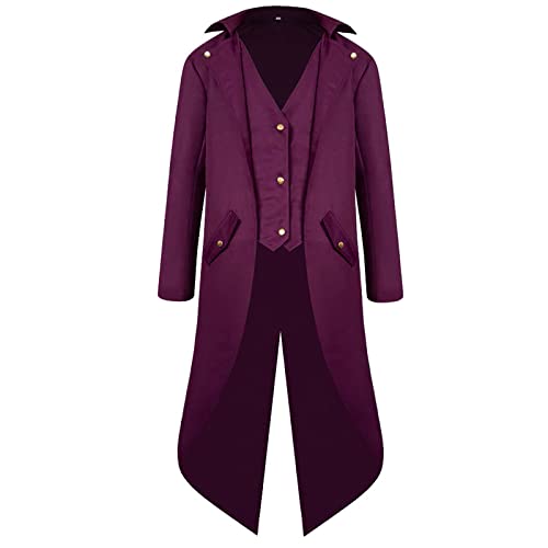 Steampunk Herren Jacke - Gothic Frack Herren Mantel Gehrock Mittelalter Viktorianische Mäntel Uniform Lange Smoking Männer Karneval Kostüm Halloween Fasching Hochzeit Party Cosplay Punk Kleidung Steampunk Herren Jacke - Gothic Frack Herren Mantel Gehrock Mittelalter Viktorianische Mäntel Uniform Lange Smoking Männer Karneval Kostüm Halloween Fasching Hochzeit Party Cosplay Punk Kleidung von DeaAmyGline