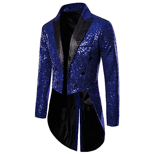 Steampunk Herren Pailletten Jacke, Gothic Frack Herren Mantel Glitzer,Punk Gehrock Herren Mittelalter Mäntel Smoking für Männer Halloween Kostüm Karneval Party Nightclub Show Cosplay Kleidung Steampunk Herren Pailletten Jacke, Gothic Frack Herren Mantel Glitzer,Punk Gehrock Herren Mittelalter Mäntel Smoking für Männer Halloween Kostüm Karneval Party Nightclub Show Cosplay Kleidung von DeaAmyGline