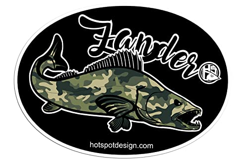 Dealer 011000699 Aufkleber Zander Camo 30 x 23 Zubehör, Mehrfarbig (Mehrfarbig), cm 54x34 von Dealer