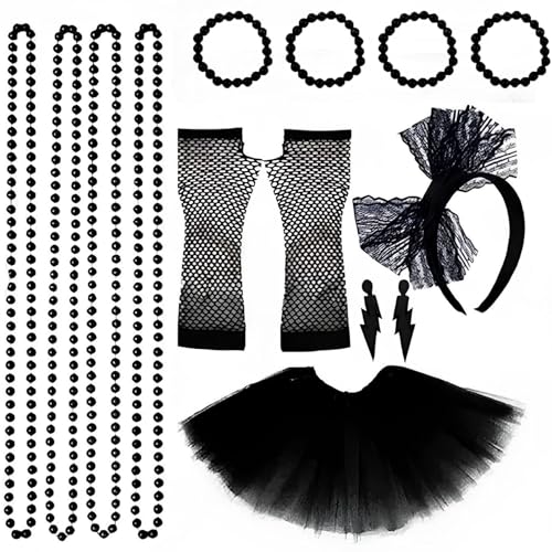 Deautie 14 Stück 80er Retro Party Accessoires,80er Jahre Kostüm Damen, 80 Jahre Outfit Party Mädchen, 80 Jahre Fancy Kostüm Set, 80er Retro Party Halskette Armband, für 80 Party und Halloween Deautie 14 Stück 80er Retro Party Accessoires,80er Jahre Kostüm Damen, 80 Jahre Outfit Party Mädchen, 80 Jahre Fancy Kostüm Set, 80er Retro Party Halskette Armband, für 80 Party und Halloween von Deautie