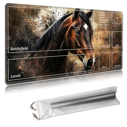 MTG Playmat 61 x 35,6 cm – Magic The Gathering Spielmatte mit kostenlosen Aufbewahrungstaschen, rutschfeste TCG-Spielmatte mit Gummi-Unterseite und genähten Kanten, Commander-TCG-Kartenmatte, rollbare MTG Playmat 61 x 35,6 cm – Magic The Gathering Spielmatte mit kostenlosen Aufbewahrungstaschen, rutschfeste TCG-Spielmatte mit Gummi-Unterseite und genähten Kanten, Commander-TCG-Kartenmatte, rollbare von Decahouy