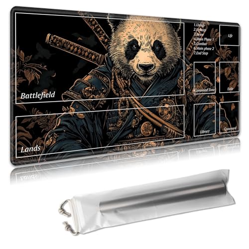 MTG Playmat 61 x 35,6 cm – Magic The Gathering Spielmatte mit kostenlosen Aufbewahrungstaschen, rutschfeste TCG-Spielmatte mit Gummi-Unterseite und genähten Kanten, Commander TCG rollbare Kartenmatte MTG Playmat 61 x 35,6 cm – Magic The Gathering Spielmatte mit kostenlosen Aufbewahrungstaschen, rutschfeste TCG-Spielmatte mit Gummi-Unterseite und genähten Kanten, Commander TCG rollbare Kartenmatte von Decahouy