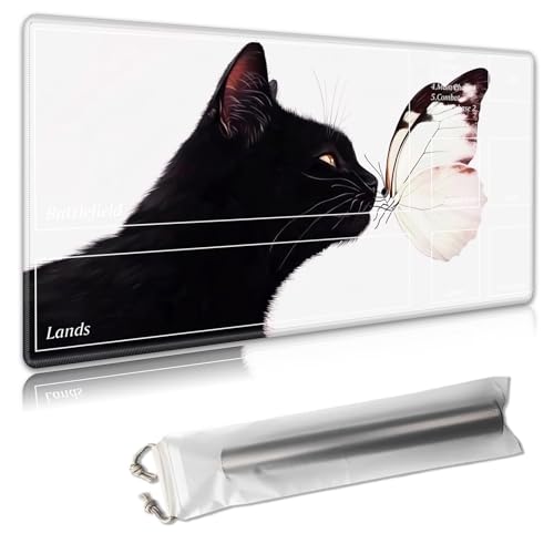 MTG Playmat 61 x 35,6 cm – Magic The Gathering Spielmatte mit kostenlosen Aufbewahrungstaschen, rutschfeste TCG-Spielmatte mit Gummi-Unterseite und genähten Kanten, Commander TCG rollbare Kartenmatte MTG Playmat 61 x 35,6 cm – Magic The Gathering Spielmatte mit kostenlosen Aufbewahrungstaschen, rutschfeste TCG-Spielmatte mit Gummi-Unterseite und genähten Kanten, Commander TCG rollbare Kartenmatte von Decahouy