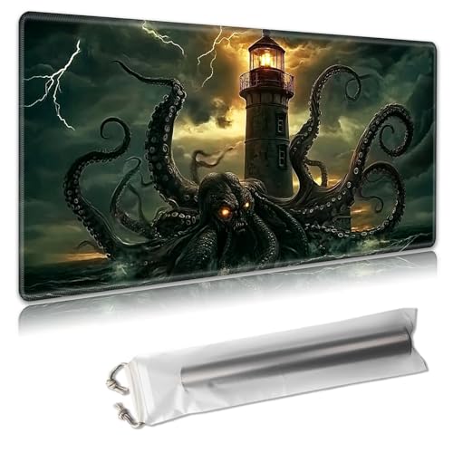 MTG Playmat 61 x 35,6 cm – große TCG/CCG-Sammelkartenspiel-Matte, vollständiges Kunstwerk-Design, rutschfeste Gummi-Basis und glatte Stoffoberfläche, kostenlose Aufbewahrungstasche im Lieferumfang von Decahouy