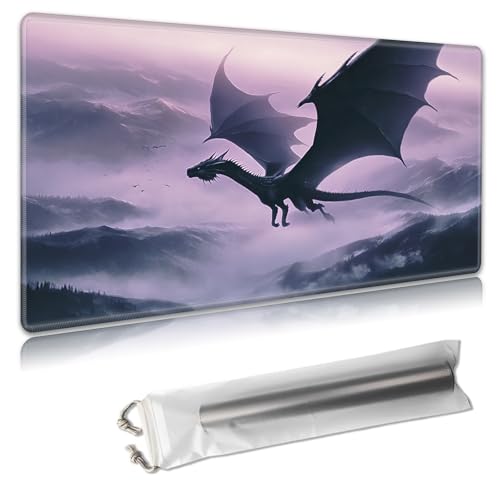 MTG Playmat 61 x 35,6 cm – große TCG/CCG-Sammelkartenspiel-Matte, vollständiges Kunstwerk-Design, rutschfeste Gummibasis und glatte Stoffoberfläche, kostenlose Aufbewahrungstasche im Lieferumfang von Decahouy