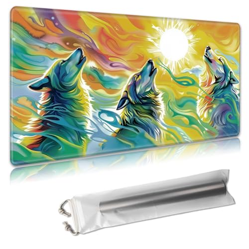 MTG Playmat 61 x 35,6 cm – große TCG/CCG-Sammelkartenspiel-Matte, vollständiges Kunstwerk-Design, rutschfeste Gummibasis und glatte Stoffoberfläche, kostenlose Aufbewahrungstasche im Lieferumfang von Decahouy