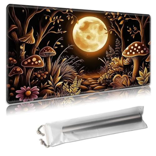 MTG Playmat – TCG-Kartenspielmatte für Magic The Gathering – 61 x 35,6 cm – genähte Kanten, rutschfeste Gummiunterseite, tragbare Schreibtisch-Spielmatte für Brettspiele – mit Aufbewahrungstasche von Decahouy