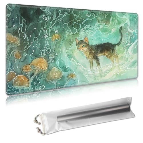 MTG Playmat – TCG Kartenspielmatte für Magic The Gathering – 61 x 35,6 cm – genähte Kanten, rutschfeste Gummiunterseite, tragbare Schreibtisch-Spielmatte für Brettspiele – mit Aufbewahrungstasche MTG Playmat – TCG Kartenspielmatte für Magic The Gathering – 61 x 35,6 cm – genähte Kanten, rutschfeste Gummiunterseite, tragbare Schreibtisch-Spielmatte für Brettspiele – mit Aufbewahrungstasche von Decahouy