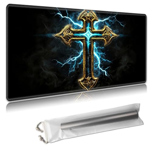 MTG Playmat – TCG-Kartenspielmatte für Magic The Gathering – 61 x 35,6 cm – genähte Kanten, rutschfeste Gummiunterseite, tragbare Schreibtisch-Spielmatte für Brettspiele – mit Aufbewahrungstasche MTG Playmat – TCG-Kartenspielmatte für Magic The Gathering – 61 x 35,6 cm – genähte Kanten, rutschfeste Gummiunterseite, tragbare Schreibtisch-Spielmatte für Brettspiele – mit Aufbewahrungstasche von Decahouy