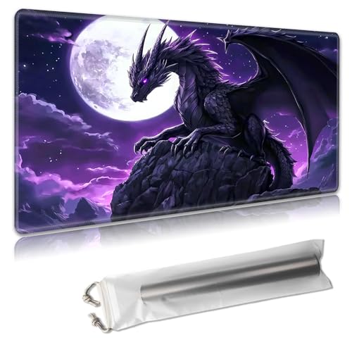 MTG Playmat – TCG-Kartenspielmatte für Magic The Gathering – 61 x 35,6 cm – genähte Kanten, rutschfeste Gummiunterseite, tragbare Schreibtisch-Spielmatte für Brettspiele – mit Aufbewahrungstasche MTG Playmat – TCG-Kartenspielmatte für Magic The Gathering – 61 x 35,6 cm – genähte Kanten, rutschfeste Gummiunterseite, tragbare Schreibtisch-Spielmatte für Brettspiele – mit Aufbewahrungstasche von Decahouy