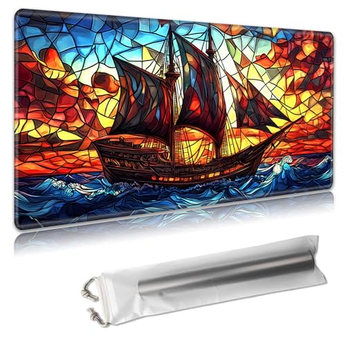 MTG Playmat – TCG-Kartenspielmatte für Magic The Gathering – 61 x 35,6 cm – genähte Kanten, rutschfeste Gummiunterseite, tragbare Schreibtisch-Spielmatte für Brettspiele – mit Aufbewahrungstasche MTG Playmat – TCG-Kartenspielmatte für Magic The Gathering – 61 x 35,6 cm – genähte Kanten, rutschfeste Gummiunterseite, tragbare Schreibtisch-Spielmatte für Brettspiele – mit Aufbewahrungstasche von Decahouy