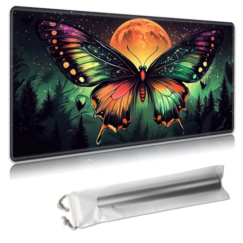 MTG Playmat – TCG-Kartenspielmatte für Magic The Gathering – 61 x 35,6 cm – genähte Kanten, rutschfeste Gummiunterseite, tragbare Schreibtisch-Spielmatte für Brettspiele – mit Aufbewahrungstasche von Decahouy