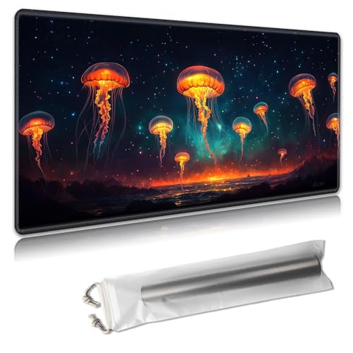MTG Playmat – TCG-Kartenspielmatte für Magic The Gathering – 61 x 35,6 cm – genähte Kanten, rutschfeste Gummiunterseite, tragbare Schreibtisch-Spielmatte für Brettspiele – mit Aufbewahrungstasche von Decahouy