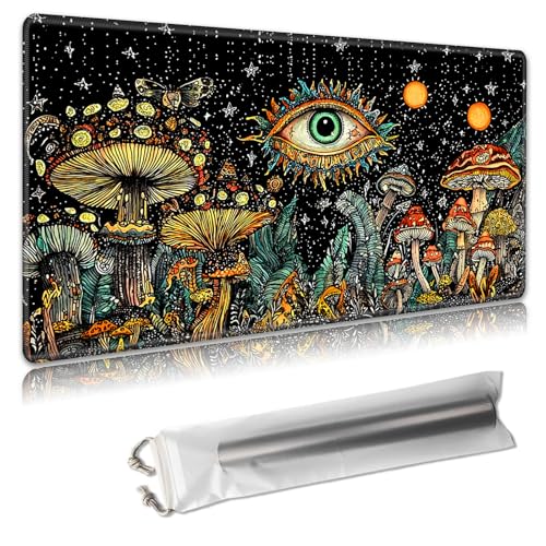 MTG Playmat – TCG-Kartenspielmatte für Magic The Gathering – 61 x 35,6 cm – genähte Kanten, rutschfeste Gummiunterseite, tragbare Schreibtisch-Spielmatte für Brettspiele – mit Aufbewahrungstasche von Decahouy