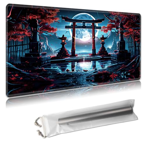 MTG Playmat – TCG-Kartenspielmatte für Magic The Gathering – 61 x 35,6 cm – genähte Kanten, rutschfeste Gummiunterseite, tragbare Schreibtisch-Spielmatte für Brettspiele – mit Aufbewahrungstasche MTG Playmat – TCG-Kartenspielmatte für Magic The Gathering – 61 x 35,6 cm – genähte Kanten, rutschfeste Gummiunterseite, tragbare Schreibtisch-Spielmatte für Brettspiele – mit Aufbewahrungstasche von Decahouy