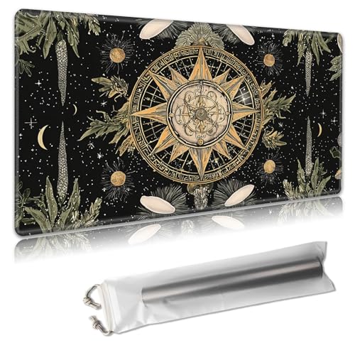 MTG Playmat – TCG-Kartenspielmatte für Magic The Gathering – 61 x 35,6 cm – genähte Kanten, rutschfeste Gummiunterseite, tragbare Schreibtisch-Spielmatte für Brettspiele – mit Aufbewahrungstasche MTG Playmat – TCG-Kartenspielmatte für Magic The Gathering – 61 x 35,6 cm – genähte Kanten, rutschfeste Gummiunterseite, tragbare Schreibtisch-Spielmatte für Brettspiele – mit Aufbewahrungstasche von Decahouy