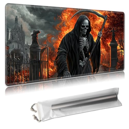 MTG Playmat – TCG Kartenspielmatte für Magic The Gathering – 61 x 35,6 cm – genähte Kanten, rutschfeste Gummiunterseite, tragbare Schreibtisch-Spielmatte für Brettspiele – mit Aufbewahrungstasche MTG Playmat – TCG Kartenspielmatte für Magic The Gathering – 61 x 35,6 cm – genähte Kanten, rutschfeste Gummiunterseite, tragbare Schreibtisch-Spielmatte für Brettspiele – mit Aufbewahrungstasche von Decahouy