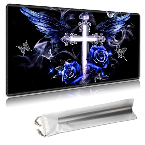 MTG Playmat – TCG-Kartenspielmatte für Magic The Gathering – 61 x 35,6 cm – genähte Kanten, rutschfeste Gummiunterseite, tragbare Schreibtisch-Spielmatte für Brettspiele – mit Aufbewahrungstasche MTG Playmat – TCG-Kartenspielmatte für Magic The Gathering – 61 x 35,6 cm – genähte Kanten, rutschfeste Gummiunterseite, tragbare Schreibtisch-Spielmatte für Brettspiele – mit Aufbewahrungstasche von Decahouy