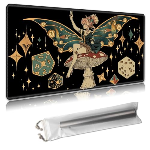 MTG Playmat – TCG-Kartenspielmatte für Magic The Gathering – 61 x 35,6 cm – genähte Kanten, rutschfeste Gummiunterseite, tragbare Schreibtisch-Spielmatte für Brettspiele – mit Aufbewahrungstasche MTG Playmat – TCG-Kartenspielmatte für Magic The Gathering – 61 x 35,6 cm – genähte Kanten, rutschfeste Gummiunterseite, tragbare Schreibtisch-Spielmatte für Brettspiele – mit Aufbewahrungstasche von Decahouy