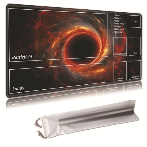 MTG Spielmatte, Spielmatte, mit Aufbewahrungstasche, rutschfeste Gummiunterseite, Kampfspiel, 35,4 x 50 cm, ideal für TCG, MTG und Brettspielmatte für Karten, Mauspad, Schreibtischunterlagen, buntes MTG Spielmatte, Spielmatte, mit Aufbewahrungstasche, rutschfeste Gummiunterseite, Kampfspiel, 35,4 x 50 cm, ideal für TCG, MTG und Brettspielmatte für Karten, Mauspad, Schreibtischunterlagen, buntes von Decahouy
