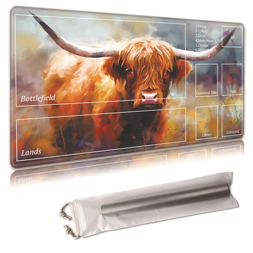 MTG Spielmatte, Spielmatte, mit Aufbewahrungstasche, rutschfeste Gummiunterseite, Kampfspiel, 70,1 x 39,9 cm, ideal für TCG, MTG und Brettspielmatte für Karten, Mauspad, Schreibtischunterlagen MTG Spielmatte, Spielmatte, mit Aufbewahrungstasche, rutschfeste Gummiunterseite, Kampfspiel, 70,1 x 39,9 cm, ideal für TCG, MTG und Brettspielmatte für Karten, Mauspad, Schreibtischunterlagen von Decahouy
