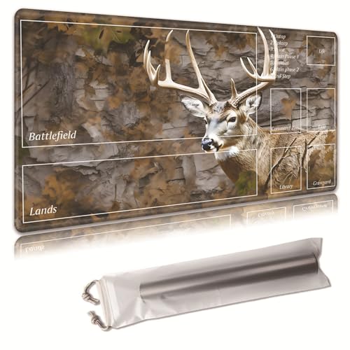 MTG Spielmatte, Spielmatte, mit Aufbewahrungstasche, rutschfeste Gummiunterseite, Kampfspiel, 70,1 x 39,9 cm, ideal für TCG, MTG und Brettspielmatte für Karten, Mauspad, Schreibtischunterlagen MTG Spielmatte, Spielmatte, mit Aufbewahrungstasche, rutschfeste Gummiunterseite, Kampfspiel, 70,1 x 39,9 cm, ideal für TCG, MTG und Brettspielmatte für Karten, Mauspad, Schreibtischunterlagen von Decahouy
