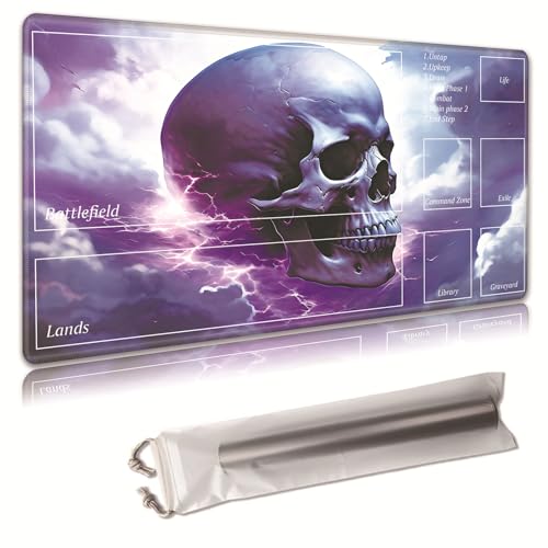 MTG Spielmatte, Spielmatte, mit Aufbewahrungstasche, rutschfeste Gummiunterseite, Kampfspiel, 70,1 x 39,9 cm, ideal für TCG, MTG und Brettspielmatte für Karten, Mauspad, Schreibtischunterlagen MTG Spielmatte, Spielmatte, mit Aufbewahrungstasche, rutschfeste Gummiunterseite, Kampfspiel, 70,1 x 39,9 cm, ideal für TCG, MTG und Brettspielmatte für Karten, Mauspad, Schreibtischunterlagen von Decahouy