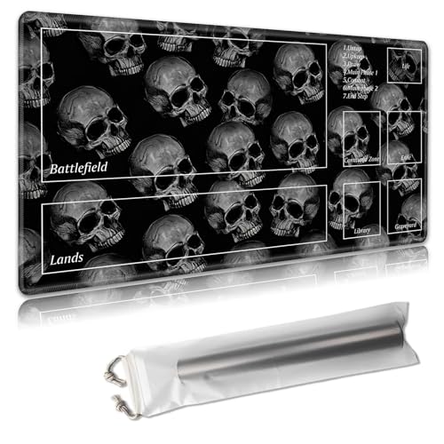 MTG Spielmatte mit Zonen – TCG-Kartenspielmatte für Magic The Gathering – 61 x 35,6 cm – genähte Kanten, rutschfeste Gummiunterseite – tragbare Spielmatte mit kostenloser Aufbewahrungstasche, viele MTG Spielmatte mit Zonen – TCG-Kartenspielmatte für Magic The Gathering – 61 x 35,6 cm – genähte Kanten, rutschfeste Gummiunterseite – tragbare Spielmatte mit kostenloser Aufbewahrungstasche, viele von Decahouy