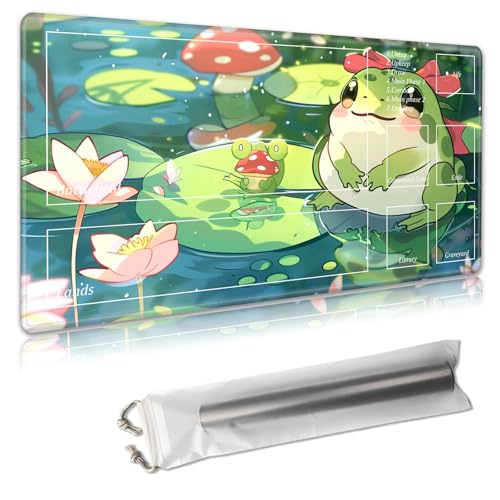 MTG Spielmatte mit Zonen – TCG-Kartenspielmatte für Magic The Gathering – 61 x 35,6 cm – genähte Kanten, rutschfeste Gummiunterseite – tragbare Spielmatte mit kostenloser Aufbewahrungstasche MTG Spielmatte mit Zonen – TCG-Kartenspielmatte für Magic The Gathering – 61 x 35,6 cm – genähte Kanten, rutschfeste Gummiunterseite – tragbare Spielmatte mit kostenloser Aufbewahrungstasche von Decahouy