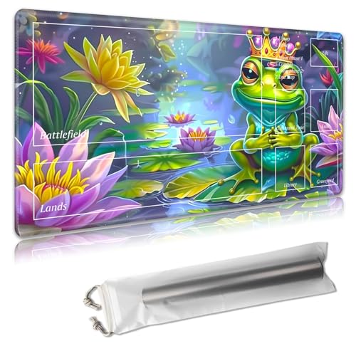 MTG Spielmatte mit Zonen – TCG-Kartenspielmatte für Magic The Gathering – 61 x 35,6 cm – genähte Kanten, rutschfeste Gummiunterseite – tragbare Spielmatte mit kostenloser Aufbewahrungstasche MTG Spielmatte mit Zonen – TCG-Kartenspielmatte für Magic The Gathering – 61 x 35,6 cm – genähte Kanten, rutschfeste Gummiunterseite – tragbare Spielmatte mit kostenloser Aufbewahrungstasche von Decahouy