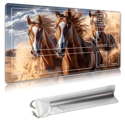 MTG Spielmatte mit Zonen – TCG-Kartenspielmatte für Magic The Gathering – 61 x 35,6 cm – genähte Kanten, rutschfeste Gummiunterseite – tragbare Spielmatte mit kostenloser Aufbewahrungstasche MTG Spielmatte mit Zonen – TCG-Kartenspielmatte für Magic The Gathering – 61 x 35,6 cm – genähte Kanten, rutschfeste Gummiunterseite – tragbare Spielmatte mit kostenloser Aufbewahrungstasche von Decahouy