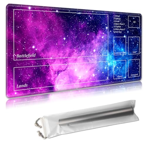 MTG Spielmatte mit Zonen – TCG-Kartenspielmatte für Magic The Gathering – 61 x 35,6 cm – genähte Kanten, rutschfeste Gummiunterseite – tragbare Spielmatte mit kostenloser Aufbewahrungstasche MTG Spielmatte mit Zonen – TCG-Kartenspielmatte für Magic The Gathering – 61 x 35,6 cm – genähte Kanten, rutschfeste Gummiunterseite – tragbare Spielmatte mit kostenloser Aufbewahrungstasche von Decahouy