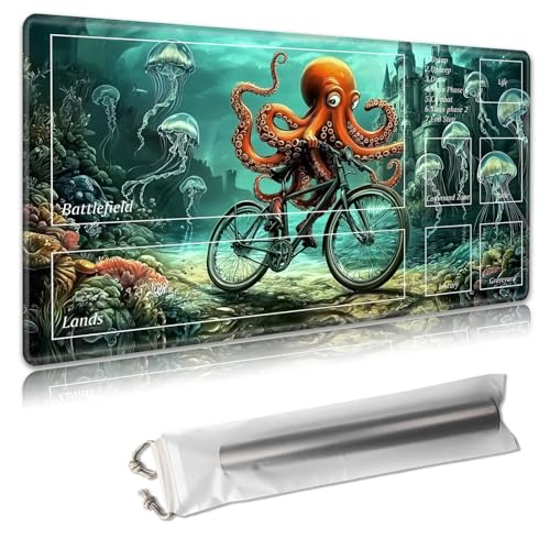 MTG Spielmatte mit Zonen – TCG-Kartenspielmatte für Magic The Gathering – 61 x 35,6 cm – genähte Kanten, rutschfeste Gummiunterseite – tragbare Spielmatte mit kostenloser Aufbewahrungstasche MTG Spielmatte mit Zonen – TCG-Kartenspielmatte für Magic The Gathering – 61 x 35,6 cm – genähte Kanten, rutschfeste Gummiunterseite – tragbare Spielmatte mit kostenloser Aufbewahrungstasche von Decahouy