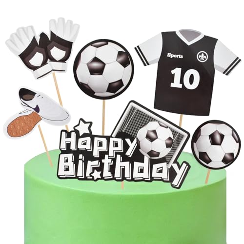 6 FußballTortenaufsätze Sport Fußball Thema Geburtstag Party Babyparty Kuchen Dekorationen Kinder Jungen Männer Geburtstag Party Gastgeschenke 6 FußballTortenaufsätze Sport Fußball Thema Geburtstag Party Babyparty Kuchen Dekorationen Kinder Jungen Männer Geburtstag Party Gastgeschenke von DecorDwell