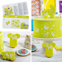 Lebensmittelschablone "Baby", 10cm x 25cm Lebensmittelschablone "Baby", 10cm x 25cm von Decora
