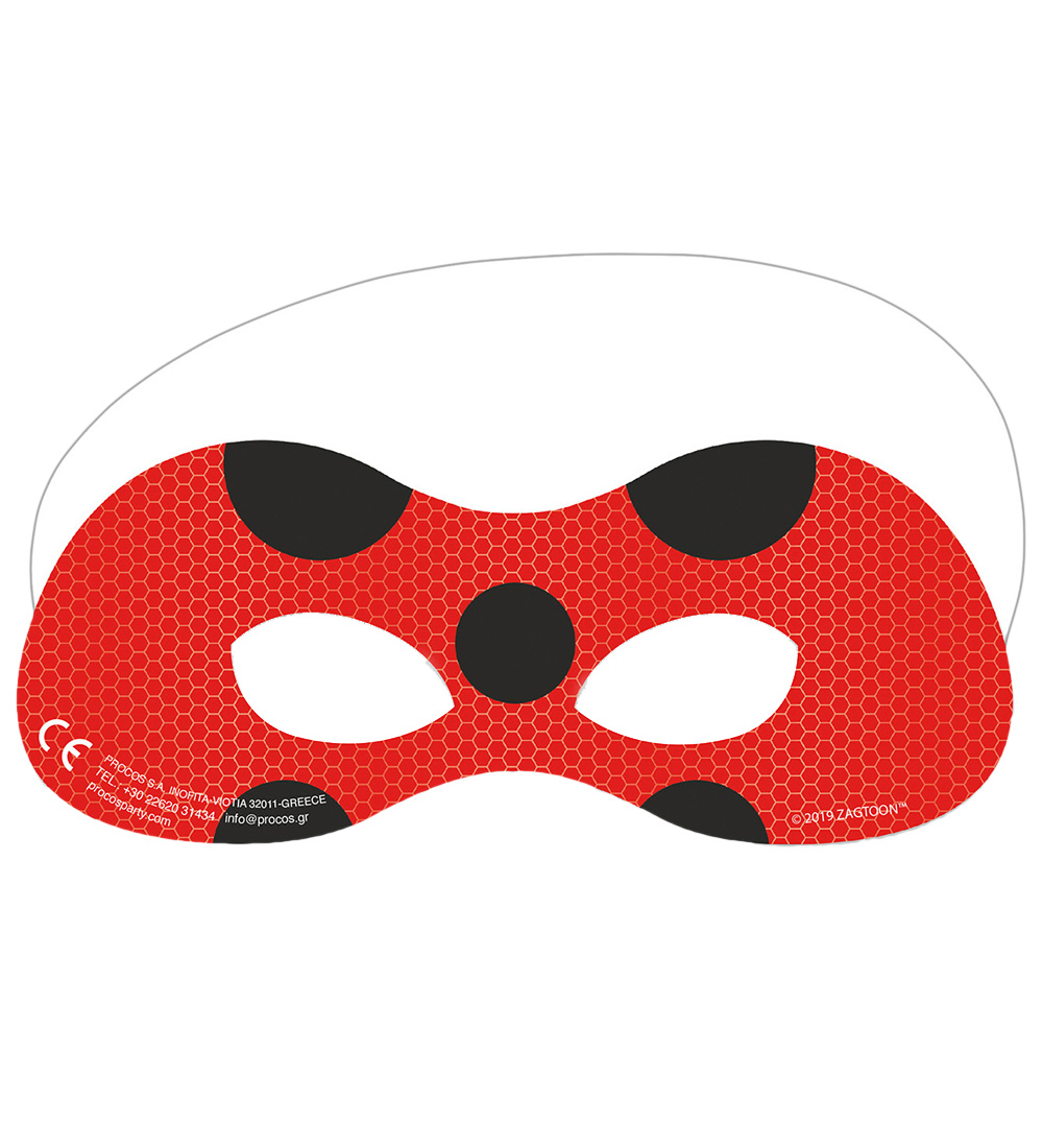 Decorata Party Masken - 6er-Pack - Miraculous Ladybug - Decorata Party - One Size - Kostüme Decorata Party Masken - 6er-Pack - Miraculous Ladybug - Decorata Party - One Size - Kostüme von Decorata Party