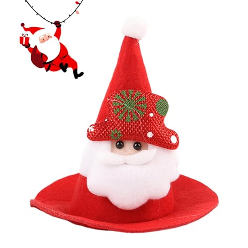 Weihnachtsmütze für Haustiere, Weihnachtsmütze, Weihnachtsmannmütze, Urlaubsmütze, Hundehut, Katzenhut, Spitzhut, Cosplay-Kostüm, Zubehör für kleine, mittelgroße und große Katzen und Hunde von Decorhome