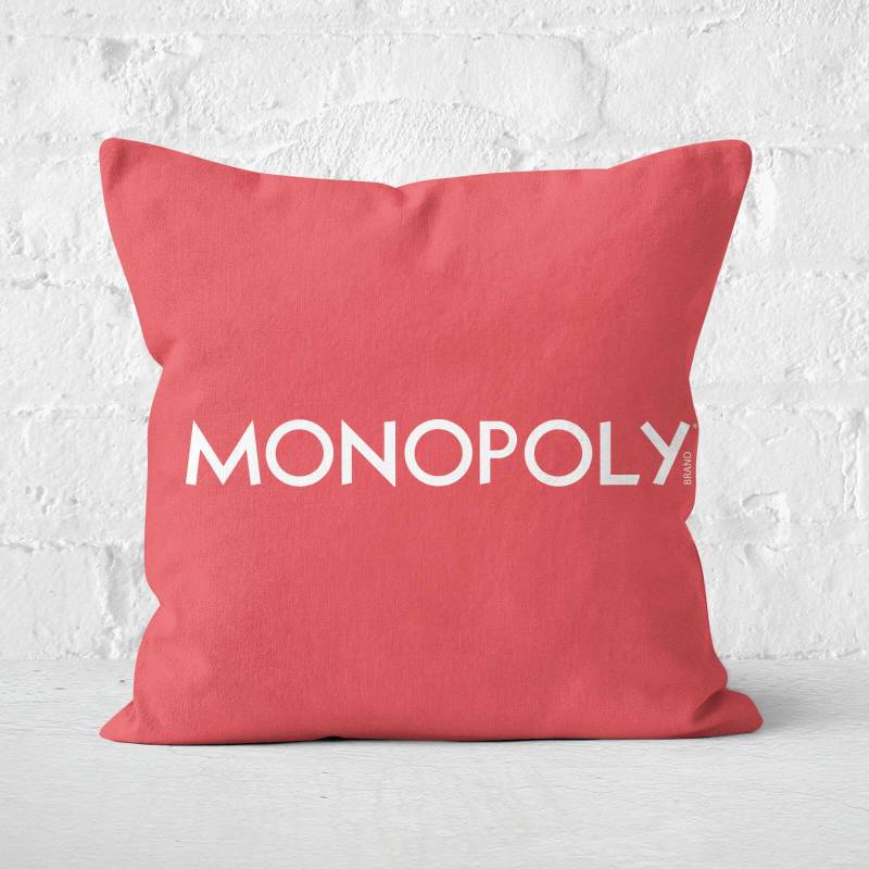 Monopoly Pattern Square Cushion - 50x50cm - Soft Touch von Decorsome