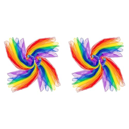 Decqerbe 48 StüCk Jonglierschals für Kinder, Tanz- und Musikschals, Schals, Bewegungsschals, Rhythmusschals für Kinder, Bewegung Decqerbe 48 StüCk Jonglierschals für Kinder, Tanz- und Musikschals, Schals, Bewegungsschals, Rhythmusschals für Kinder, Bewegung von Decqerbe