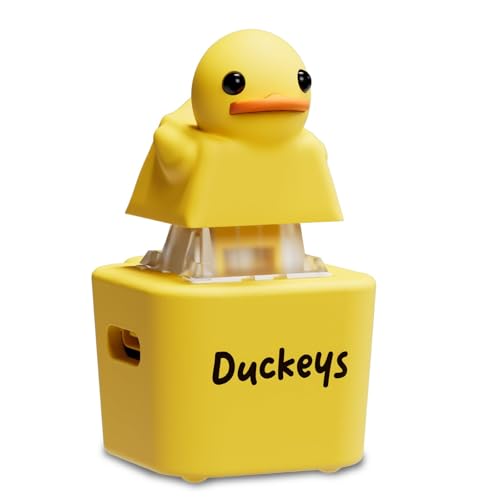 Duckeys Keycap Original Quackey Fidget Toy – Enten Schlüsselanhänger mit Licht & Sound – Duckeys Keycap Clicker für Tastatur – Stressabbau & Spaß für unterwegs von Deedlite